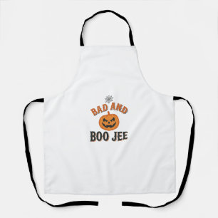 Tablier Mauvais et Boo Jee Halloween Citrouille Graphique_