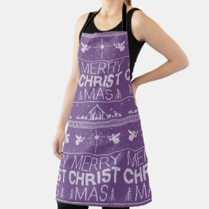 Tablier Mauvais Joyeux CHRISTmas Sweater Religieux Chrétie