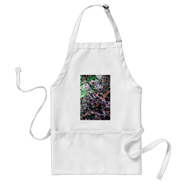 Tablier mauvaises herbes en rouge et vert (Devant)