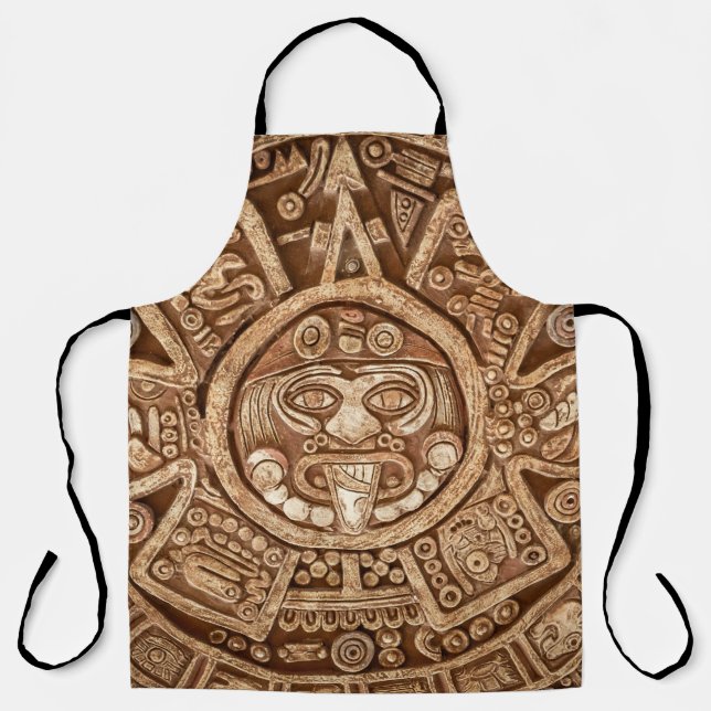 Tablier Maya Tribal Pagan : Texture ornementale (Recto)