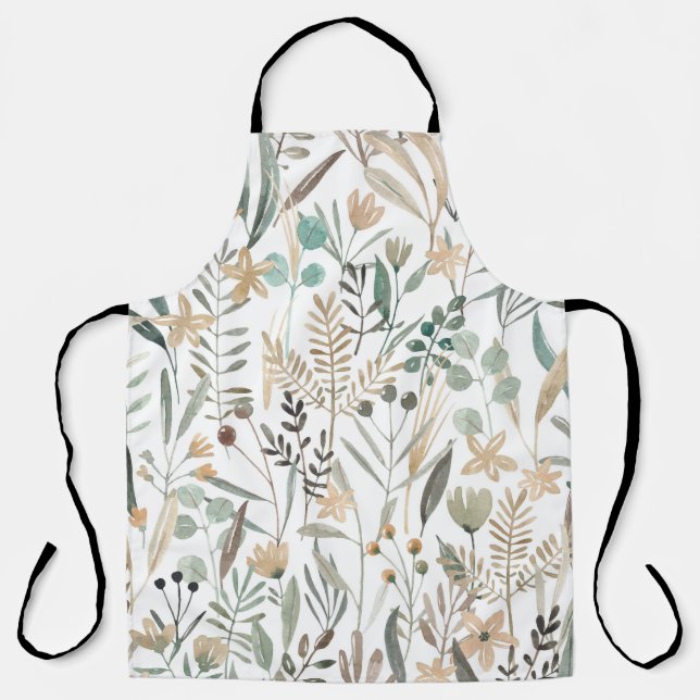 Tablier Meadow Fleurs sauvages : Aquarelle Charme. (Recto)