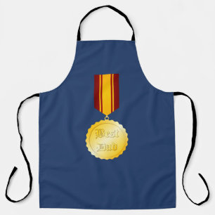Tablier Médaille Broche Meilleur Papa Fête des Pères