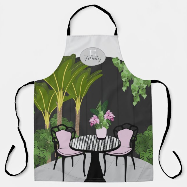 Tablier Médinilla Jardin Cour Monogramme (Recto)