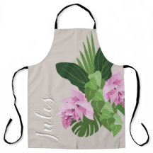 Medinilla Tropical Fleur rose en Vase Beige Nom