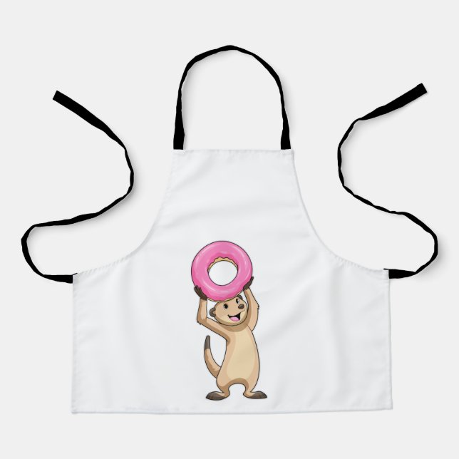 Tablier Meerkat avec Donut (Recto)