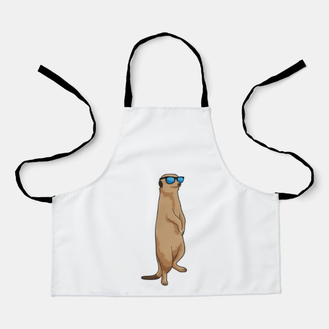 Tablier Meerkat avec lunettes de soleil (Recto)