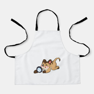 Tablier Meerkat avec verre grossissant