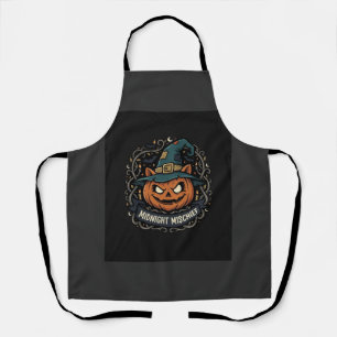 Tablier Méfait de citrouille de minuit d'Halloween