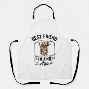 Tablier Meilleur ami Alfie Conception amateur de chien vin