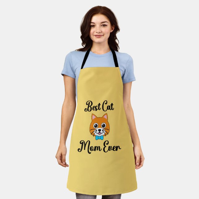 Tablier Meilleur Cat Maman jamais (Porté)