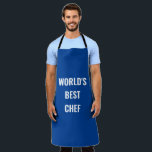 Tablier Meilleur chef du monde<br><div class="desc">Le meilleur chef du monde,  Apron</div>