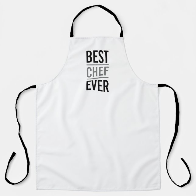 Tablier Meilleur Chef jamais | Minimaliste moderne (Recto)