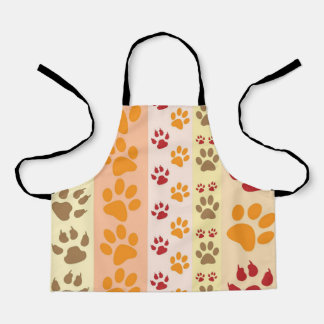 Tablier Meilleur chien Empreinte de patte Animaux Motif