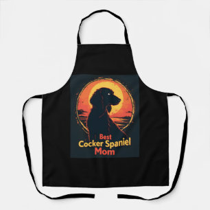 Tablier Meilleur Chien Mère Maman - Vintage Cocker Spaniel