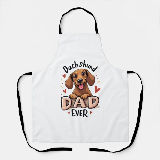 Tablier Meilleur Dachshund Papa Jamais T Chemise (Recto)