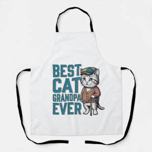 Tablier Meilleur Grand-Père Chat De Tous Les Temps T-Shirt