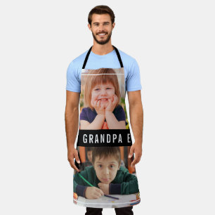 Tablier Meilleur Grand-Père Ever Petits-Enfants 2 Collage 