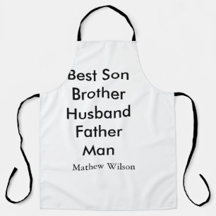 Tablier Meilleur homme fils mari papa citations ajouter no