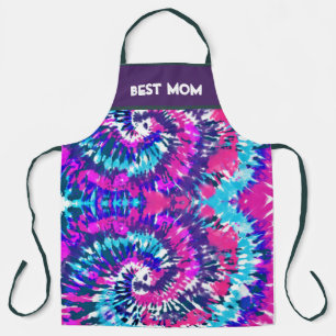 TABLIER MEILLEUR MOM COLORÉ ABSTRAIT CRAVATE-DYE DESIGN