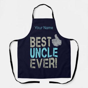 Tablier Meilleur Oncle Jamais Conception Vintage Avec Pouc