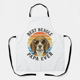 Tablier Meilleur Papa Beagle Vintage Design de T-shirt pou