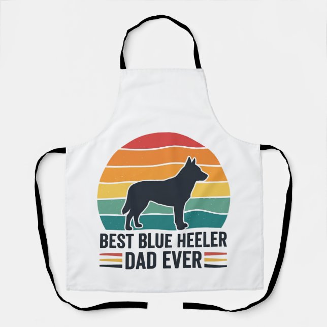 Tablier Meilleur Papa Blue Heeler Ever Conception De Papa  (Recto)