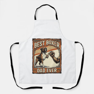 Tablier Meilleur Papa Boxer de Tous les Temps Vintage Papa