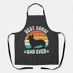 Tablier Meilleur Papa Corgi Rétro Chien
