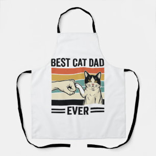 Tablier Meilleur Papa de Chat Retro Chat Poing Bump T-Shir