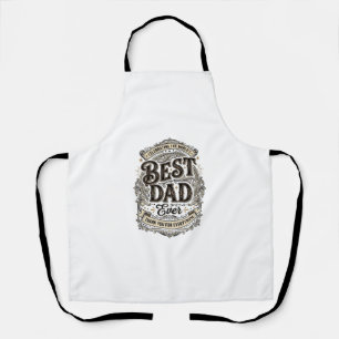 Tablier Meilleur Papa de Tous les Temps Design de T-Shirt