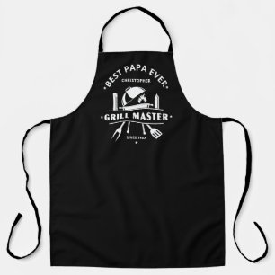 Tablier Meilleur Papa de tous les temps Grill Master Noir