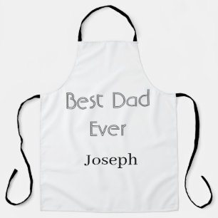 Tablier Meilleur papa de tous les temps nom simple minimal