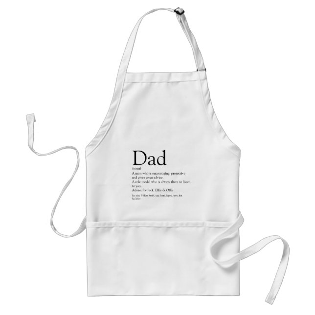 Tablier Meilleur papa du monde Définition Drôle (Devant)