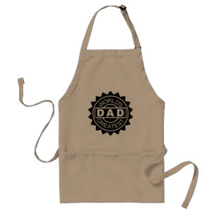 Tablier Meilleur Papa du Monde Logo Impression Personnalis
