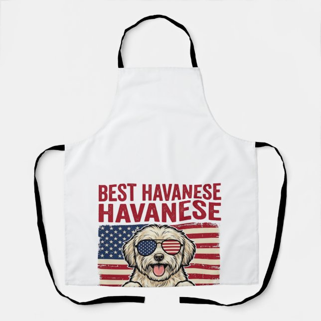 Tablier Meilleur papa Havanese de tous les temps, design d (Recto)