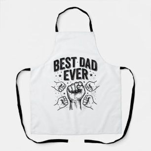 Tablier Meilleur Papa Jamais Poing Vintage Design de T-shi