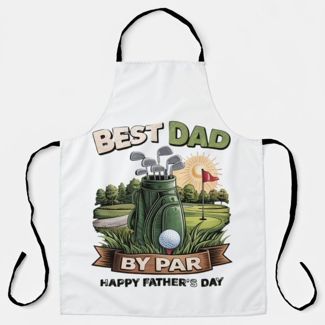 Tablier Meilleur Papa Par Golf Papa Drôle (Recto)