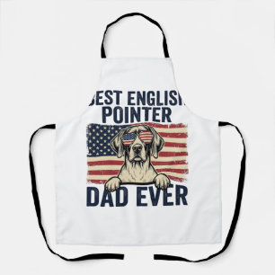Tablier Meilleur Papa Pointer Anglais Patriote de Tous les