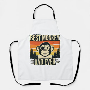 Tablier Meilleur Papa Singe Jamais T-shirt Vintage Papa Si