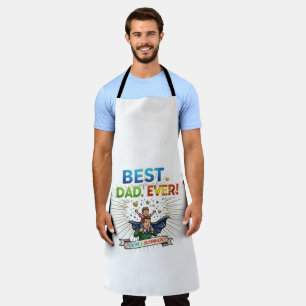 Tablier Meilleur Papa Super-héros Illustration de la Fête
