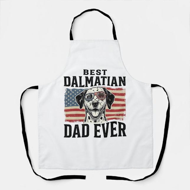 Tablier Meilleur père dalmatien de tous les temps Design d (Recto)