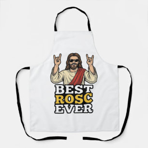Tablier Meilleur Rosc Ever Vintage Rock Main Religieux T-S