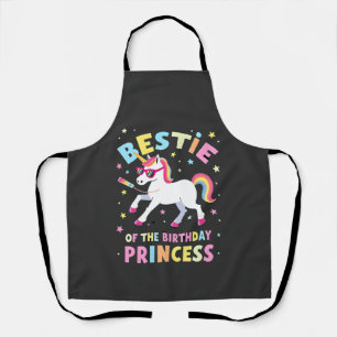 Tablier Meilleure amie de la princesse de l'anniversaire f