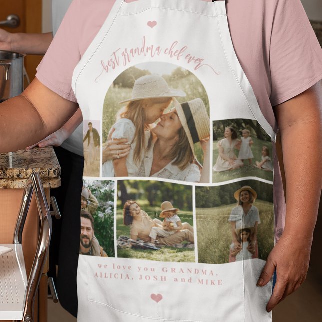 Tablier Meilleure grand-mère chef de tous les temps collag (Créateur téléchargé)