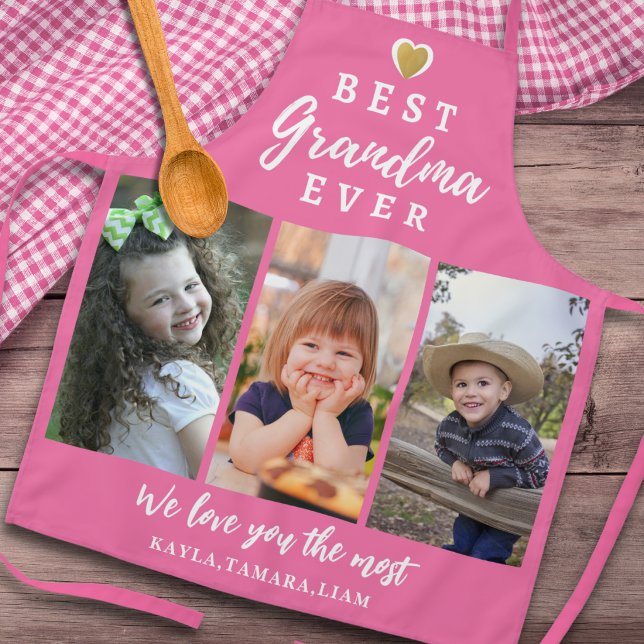 Tablier Meilleure Grand-mère Jamais Petits-enfants 3 Colla (Créateur téléchargé)