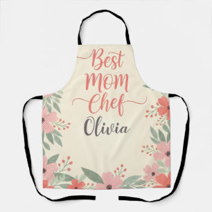 Tablier Meilleure Maman Chef Florale