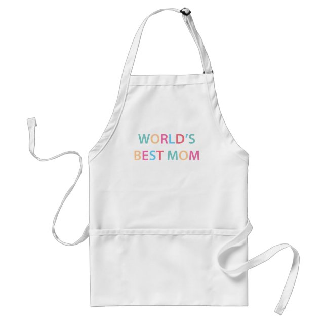 Tablier Meilleure maman colorée du monde (Devant)