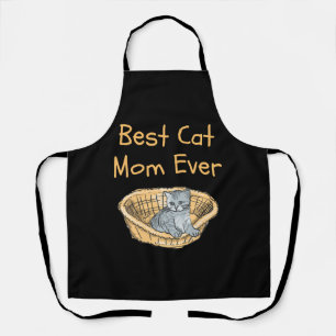 Tablier Meilleure Maman de Chat de Tous les Temps Femmes A