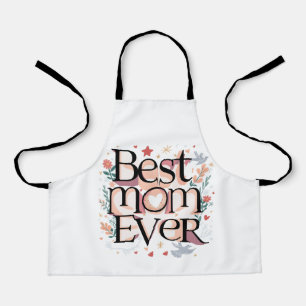 Tablier Meilleure Maman Ever Mignonne Mère Moderne
