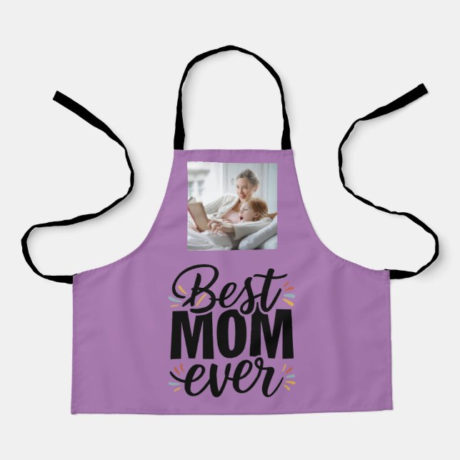 Tablier Meilleure Maman Ever Stylée Bonne Fête des Mères (Recto)